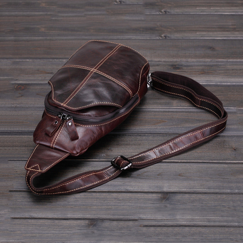 Men's Designer Fashion Vintage Leather Messenger Business Bag