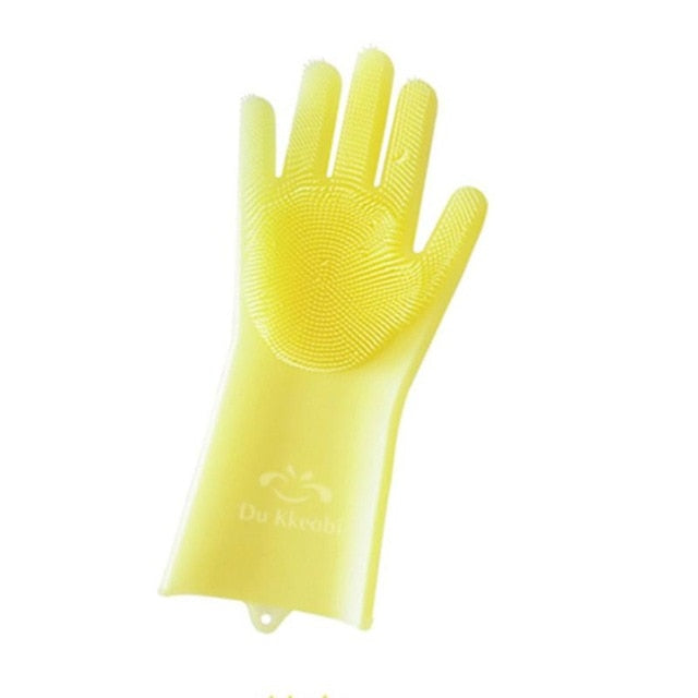 Magic Silicone Scrubber Gloves