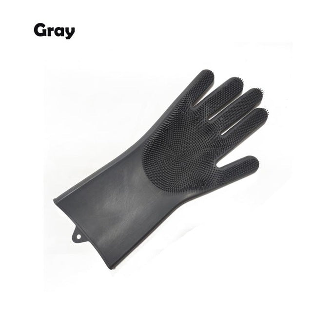 Magic Silicone Scrubber Gloves