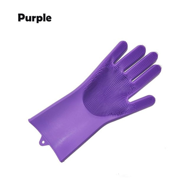 Magic Silicone Scrubber Gloves