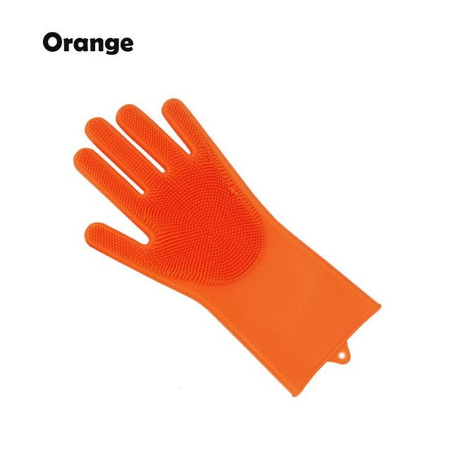 Magic Silicone Scrubber Gloves