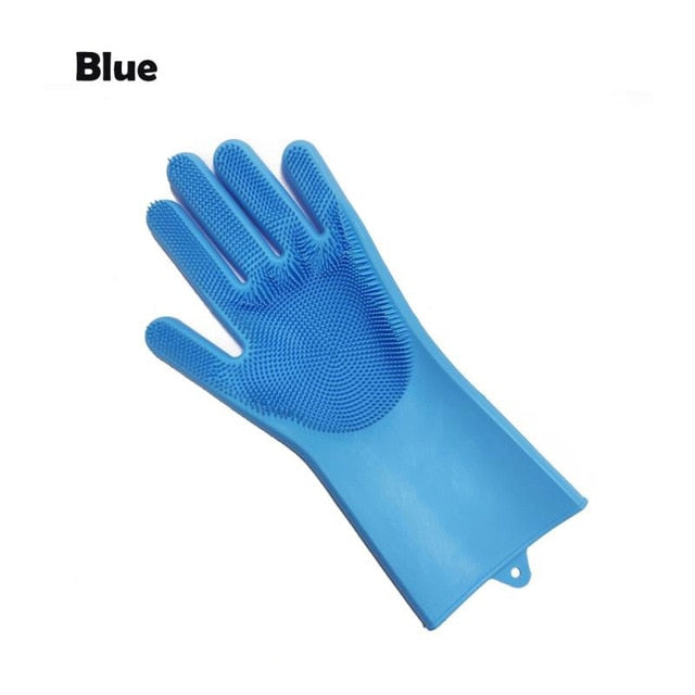 Magic Silicone Scrubber Gloves