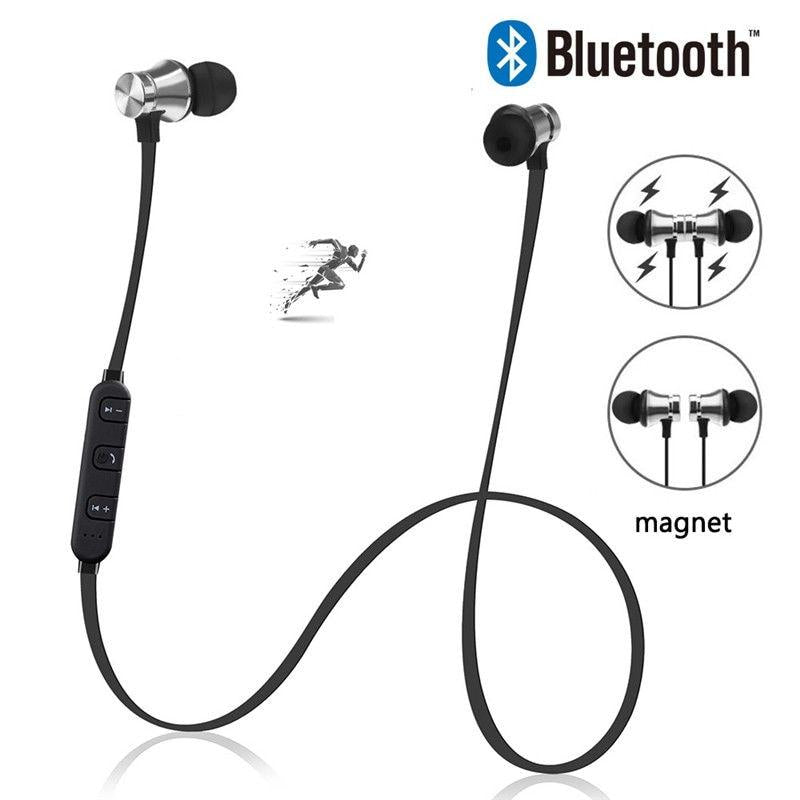 Magnetic Handsfree Sport Bluetooth Headphones with Mic