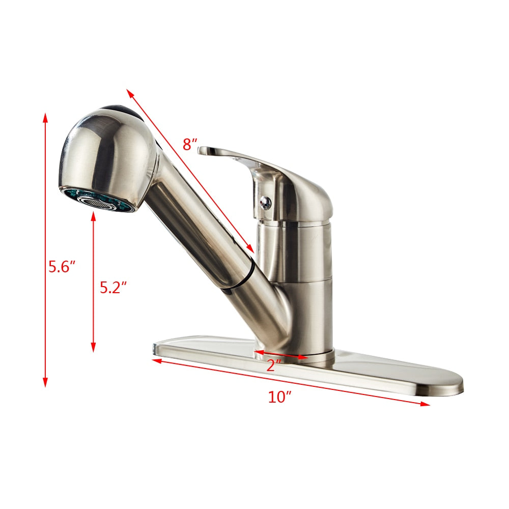 Durable Pull-Out Spray Swivel Kitchen Faucet