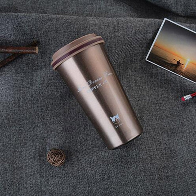 Stainless Steel Vacuum Seal Thermos Cup with Lid