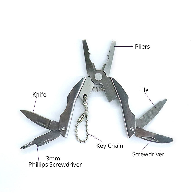 Stainless Steel Portable Multifunctional Keychain Tool