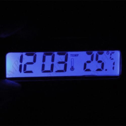 Clip-On Digital LCD Thermometer Clock