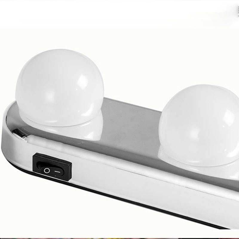 Portable 4 LED Bulb Makeup Mirror Light Strip