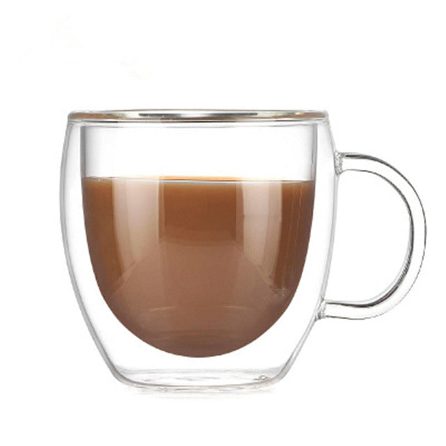 Double Lined Glass Insulated Coffee Mug