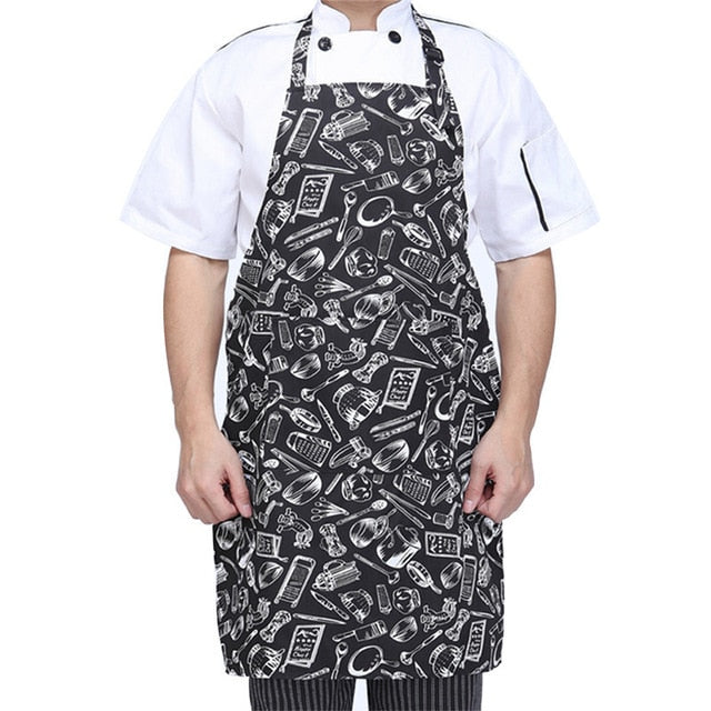 Adult Adjustable Half-Length Apron With 2 Pockets