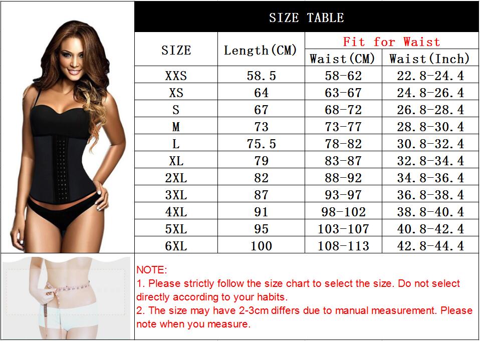 Women's 100% Latex 9 Steel Bone Slimming Shapewear Corset