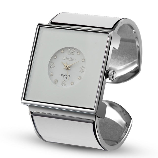 Women's Stainless Steel Luxury Bracelet Wristwatch