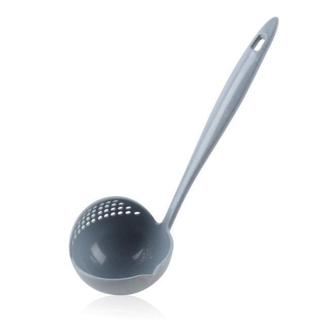 2-in-1 Long Handle Spoon and Strainer Ladle