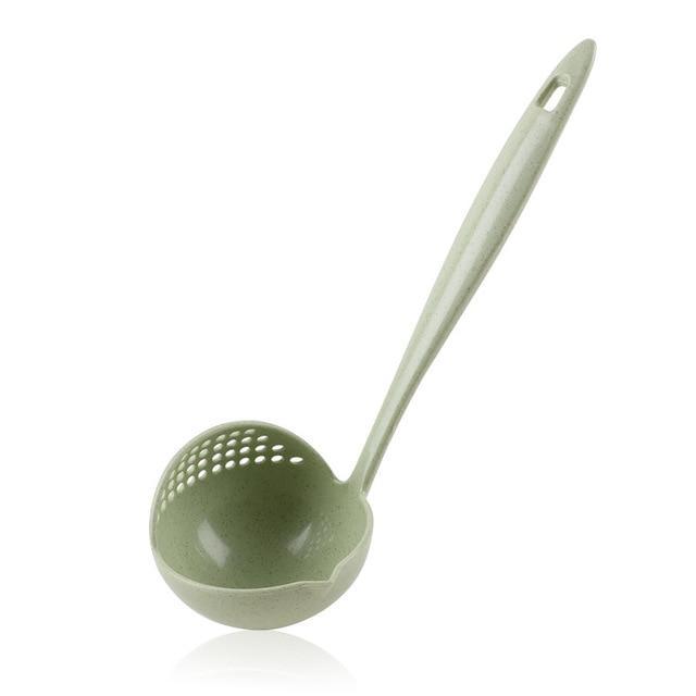 2-in-1 Long Handle Spoon and Strainer Ladle