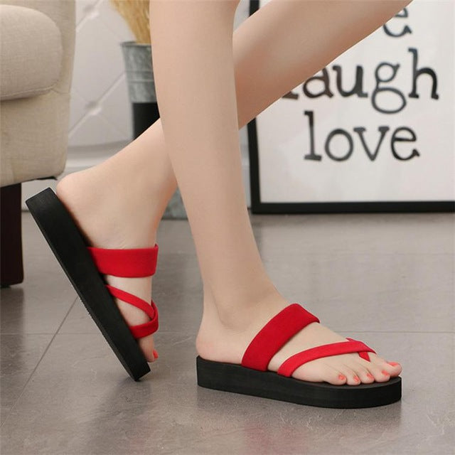 Women's Summer Non-slip Platform Wedges Slippers Sandals