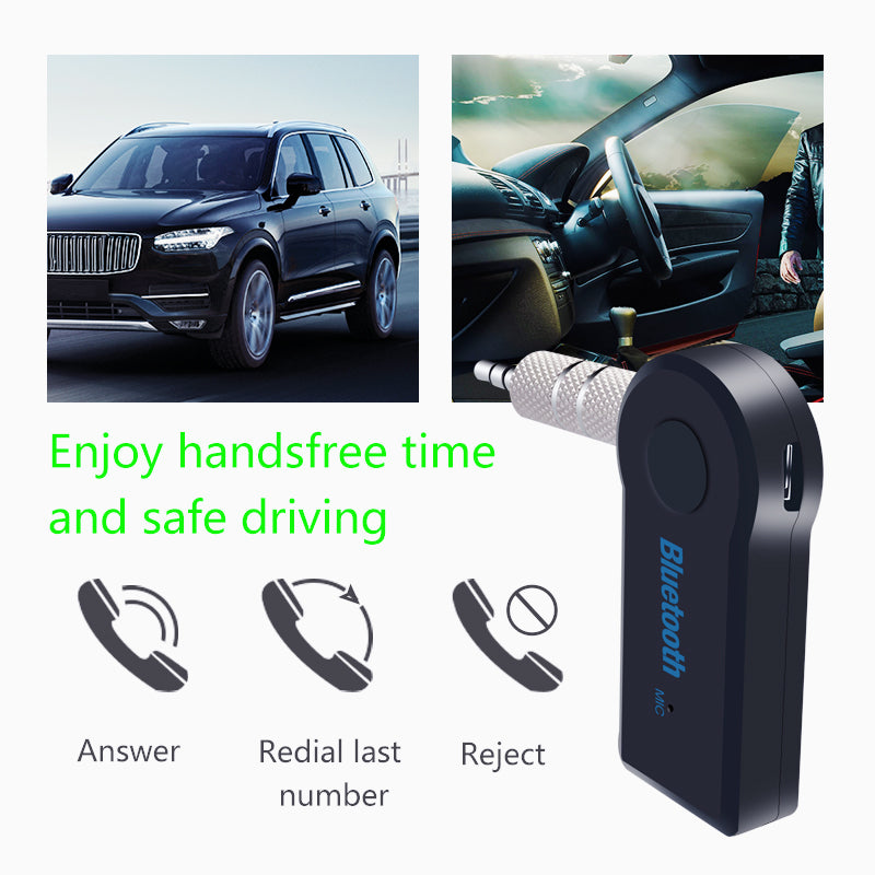 Handsfree Stereo Bluetooth Wireless AUX Car Audio Adapter