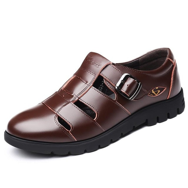 Men's Genuine Leather Roman Style Sandals