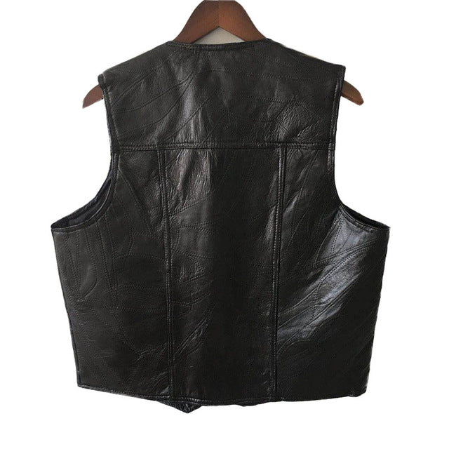 Men's Motorcycle Vest Jacket