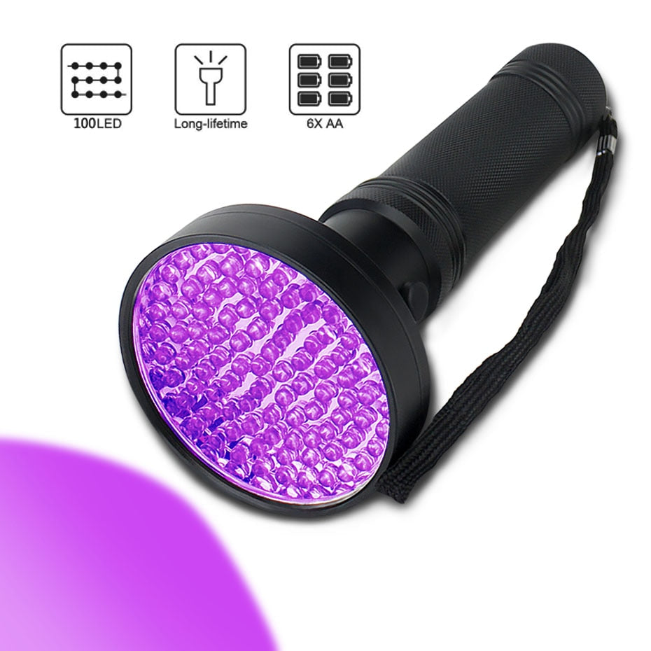 UV LED Torch Back Detector Light