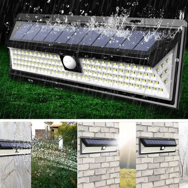 Solar Rechargeable Outdoor Waterproof - 3 Modes - Garden Light with Motion Sensor