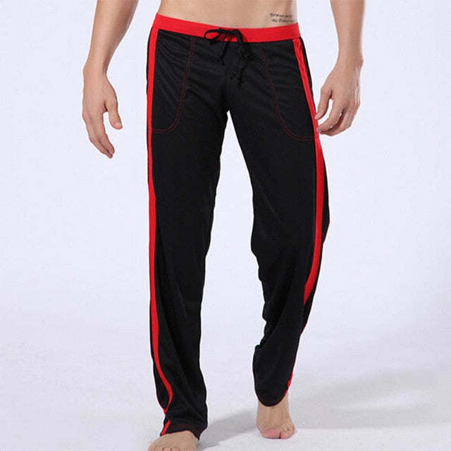 Men's Flexible Drawstring Silk Smooth Yoga Pants