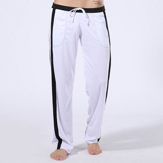 Men's Flexible Drawstring Silk Smooth Yoga Pants
