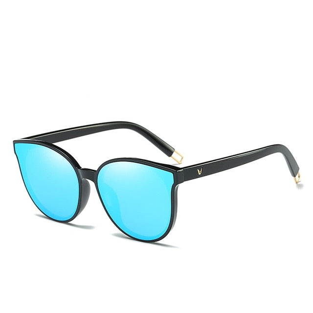 Women's Luxury Flat Top Cat Eye  Sunglasses UV400