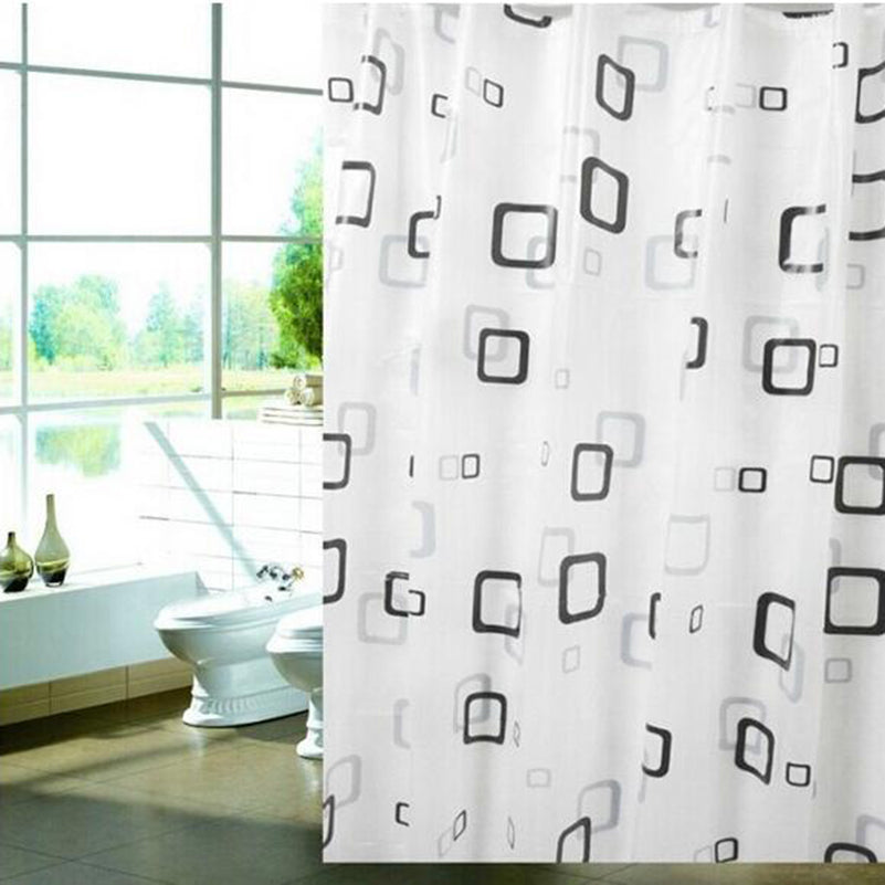 Modern Stylish PEVA material Thick Waterproof Mildew Shower Curtain  80*180cm Bathroom Products B5