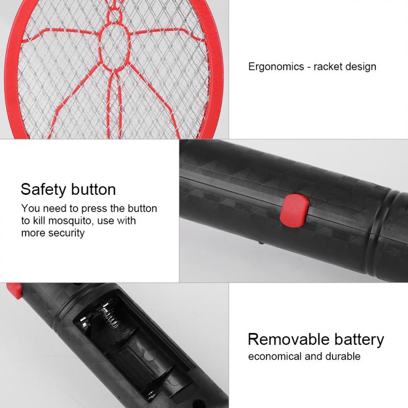 Cordless Electric Fly Swatter Racket