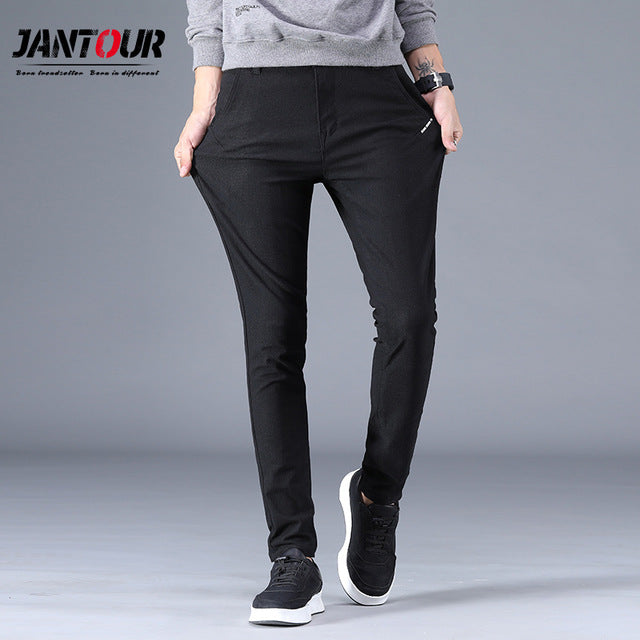Men's Cotton Slim Fit Chinos Fashion Trousers