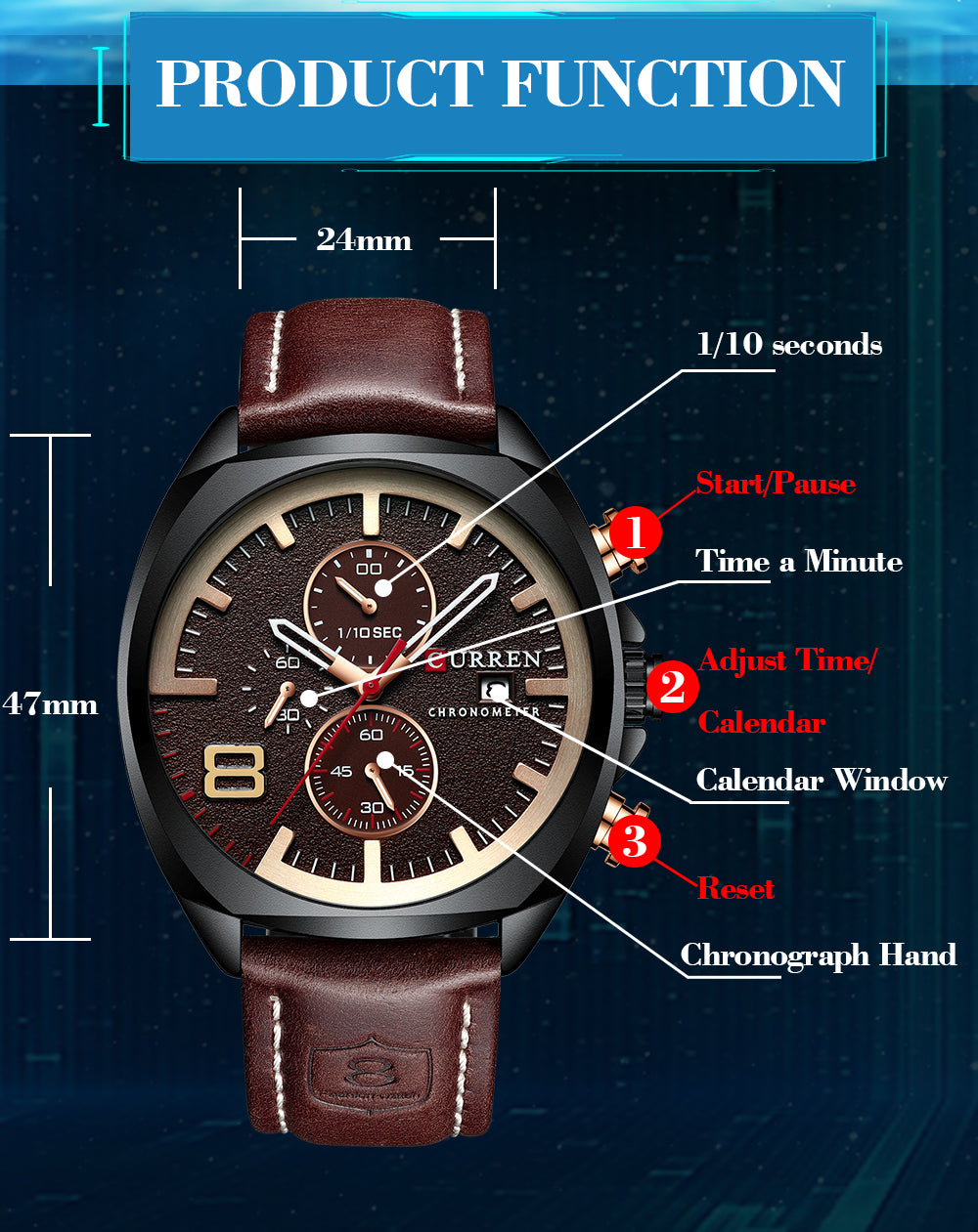 Men's Luxury Military Style Analog Quartz Sport Wristwatch