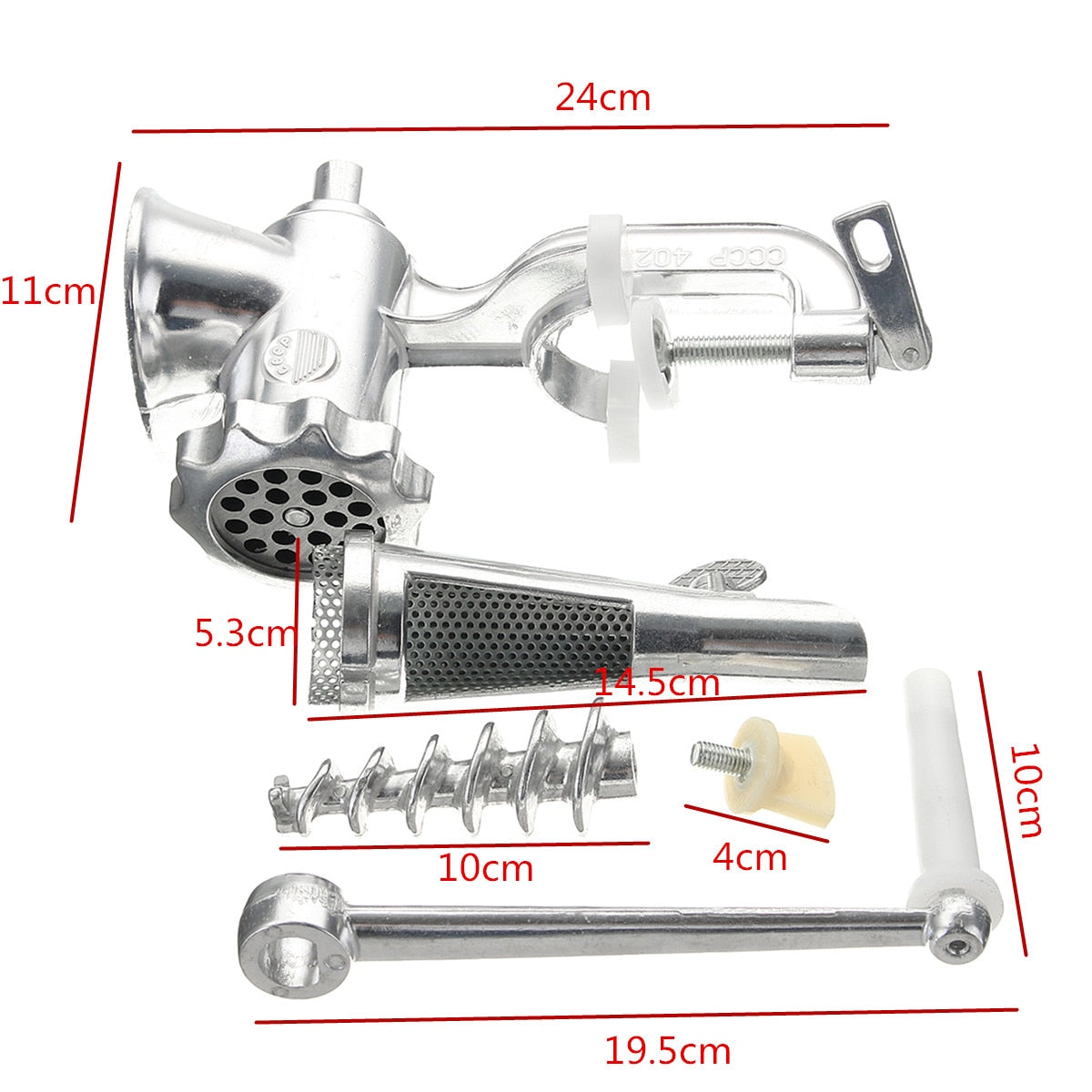 2-in-1 Household Manual Hand Operated Juice Squeezer and Meat Grinder