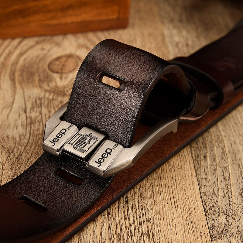 Men's Genuine Cowhide Leather Quality Belt