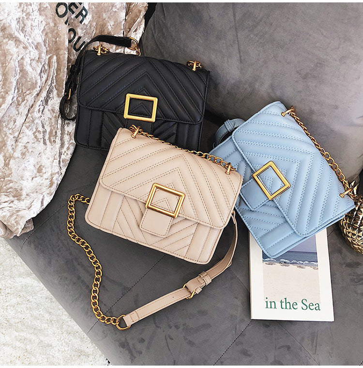 Women's Square High Quality PU Leather Designer Handbag
