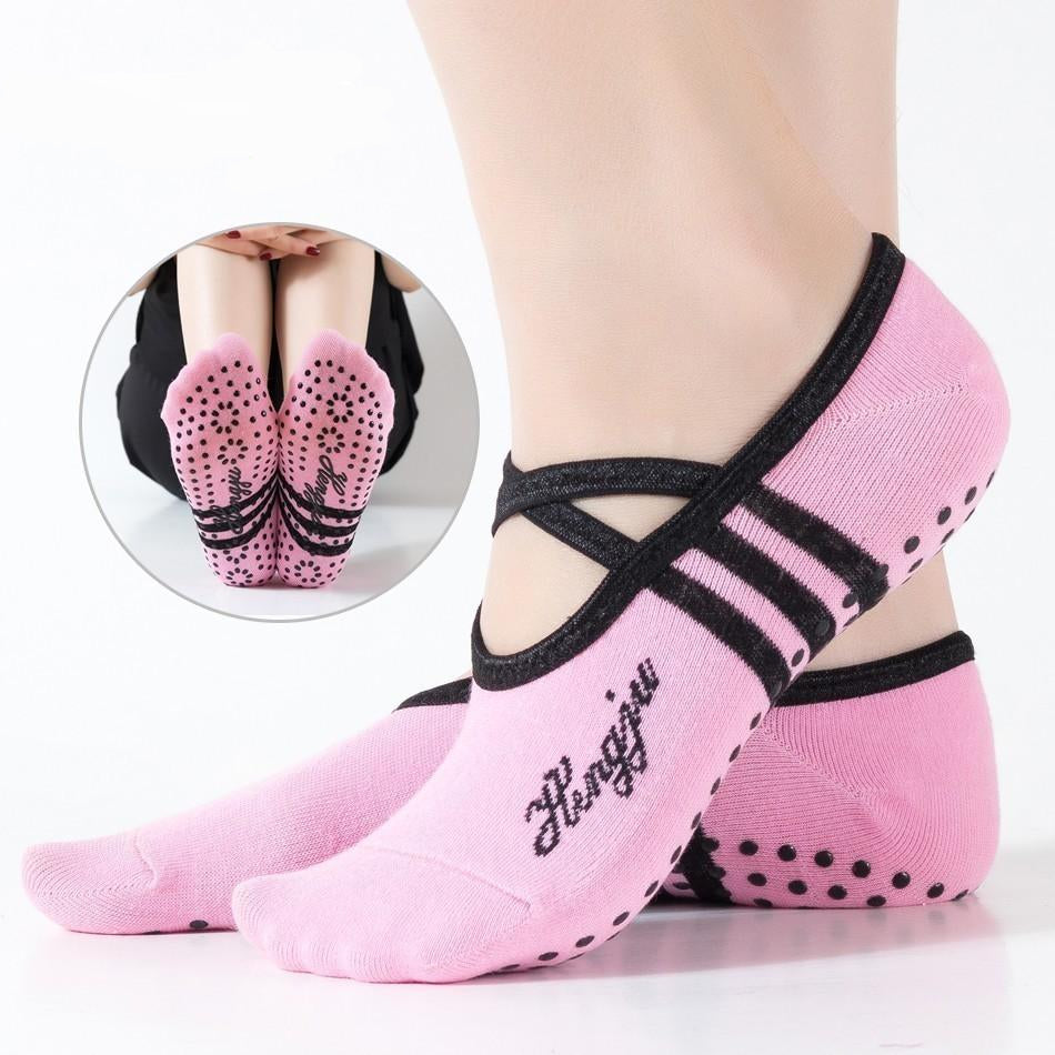 Women's Anti-Slip Bandage Support Yoga Socks