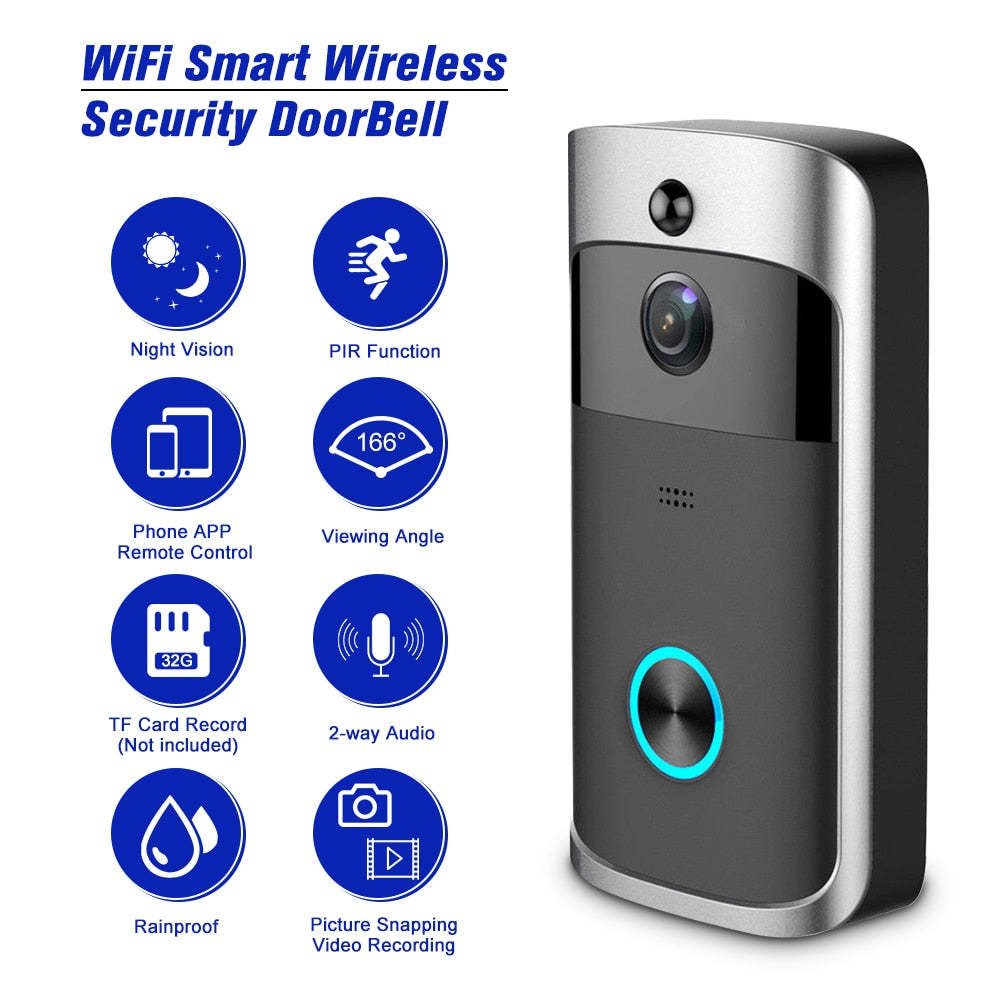Smart Wireless Security WiFi HD 720P Surveillance Doorbell