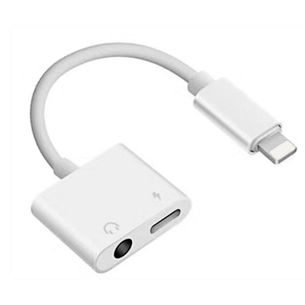 2-in-1 iPhone Lightning Audio and Charging Split Adapter