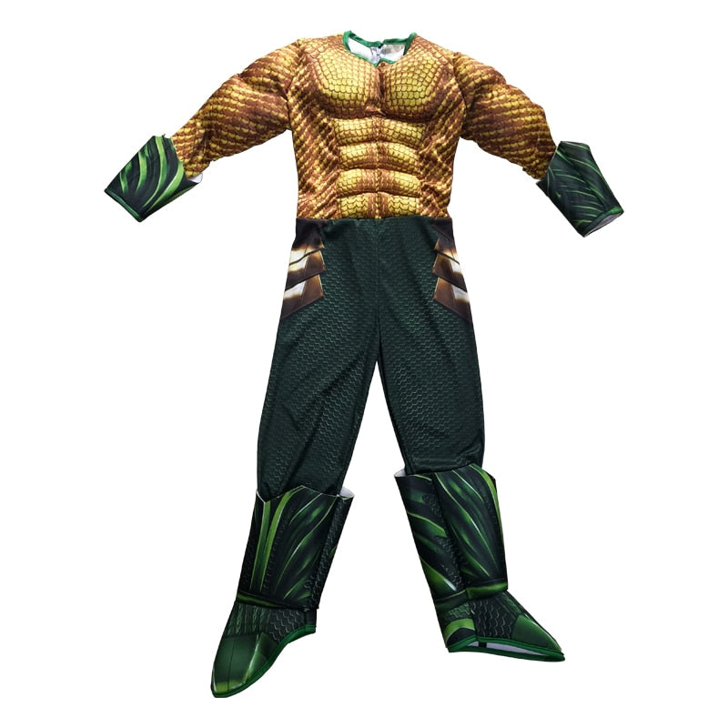 Kid's Aquaman Muscle Halloween Costume