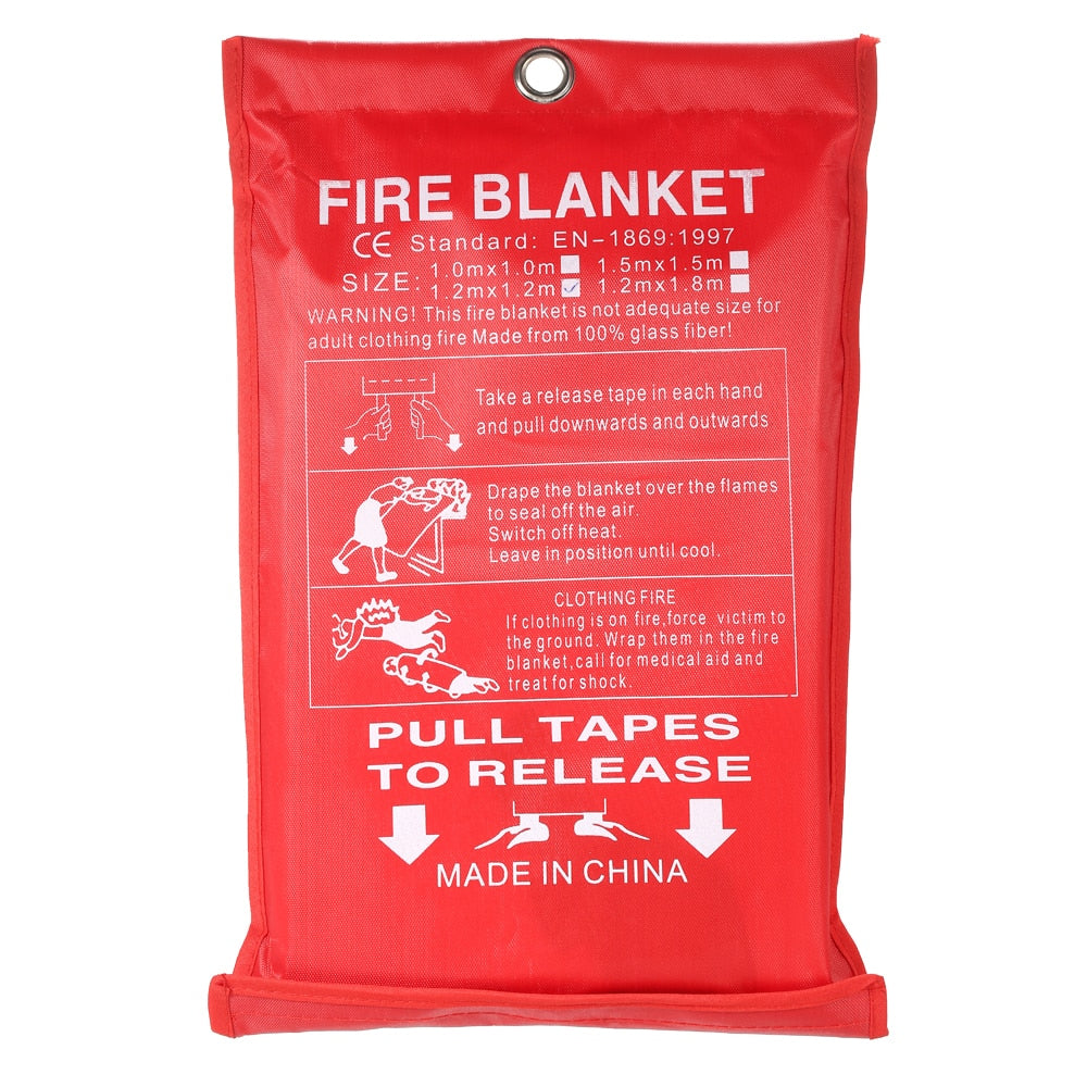 Emergency Fiberglass Flame Retardant Fire Survival Blanket