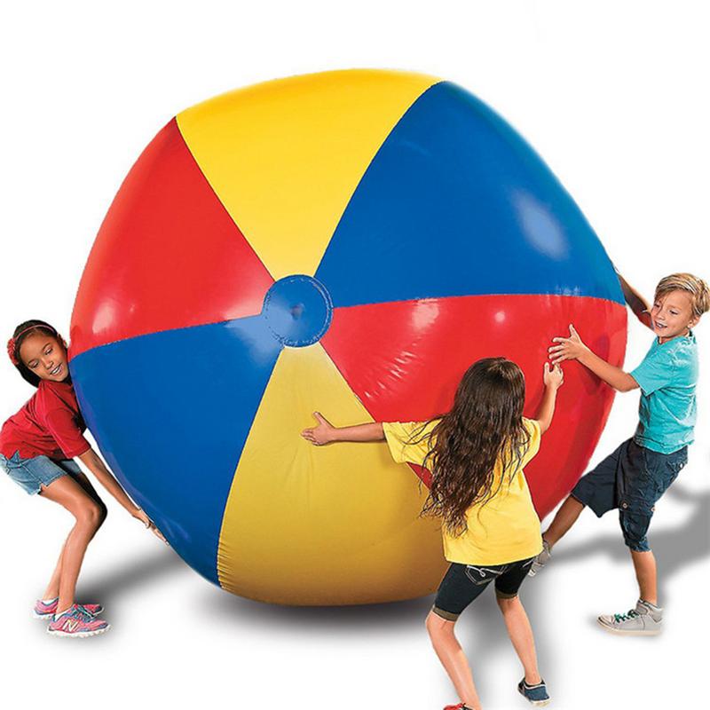 Giant Inflatable Three-Color Party Beach Ball