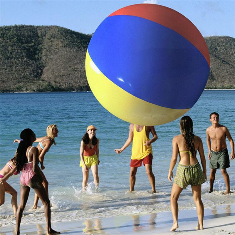 Giant Inflatable Three-Color Party Beach Ball