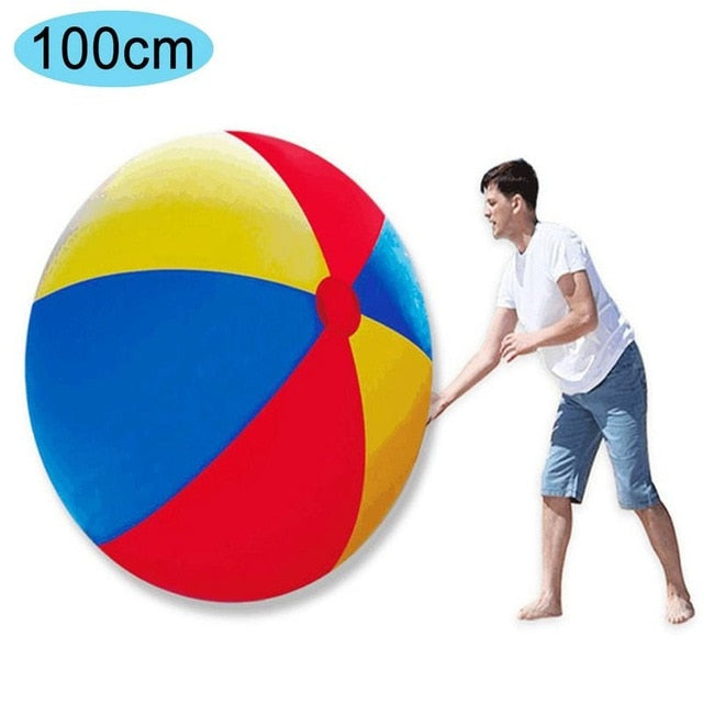 Giant Inflatable Three-Color Party Beach Ball