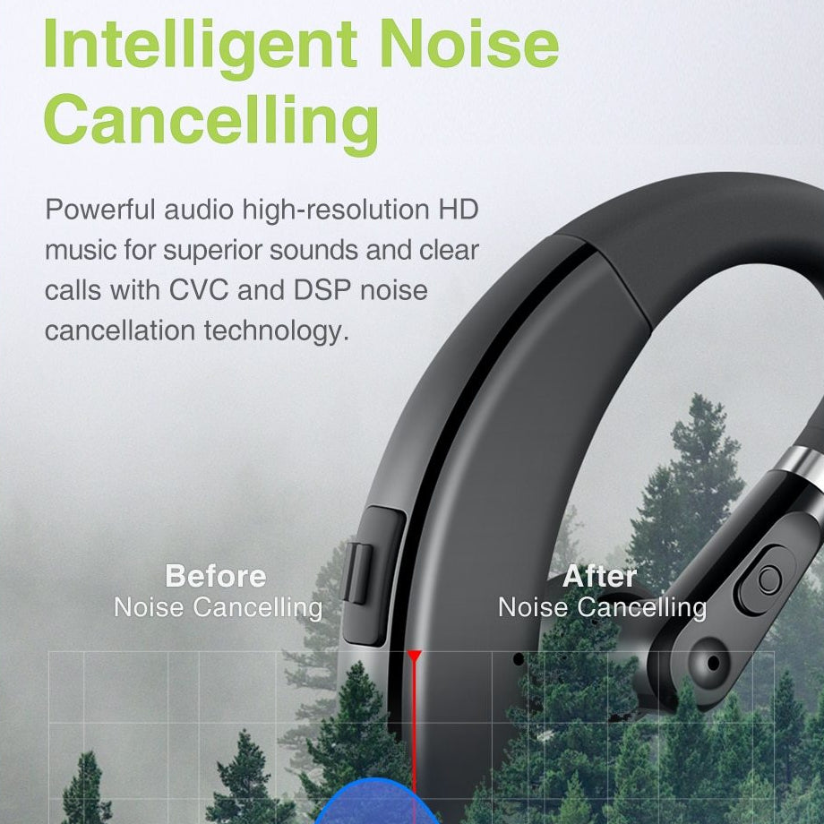 Handsfree HD Wireless Bluetooth Professional Headset