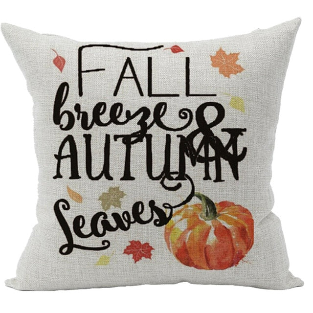 Fall Decorative Pillow Cushion Covers