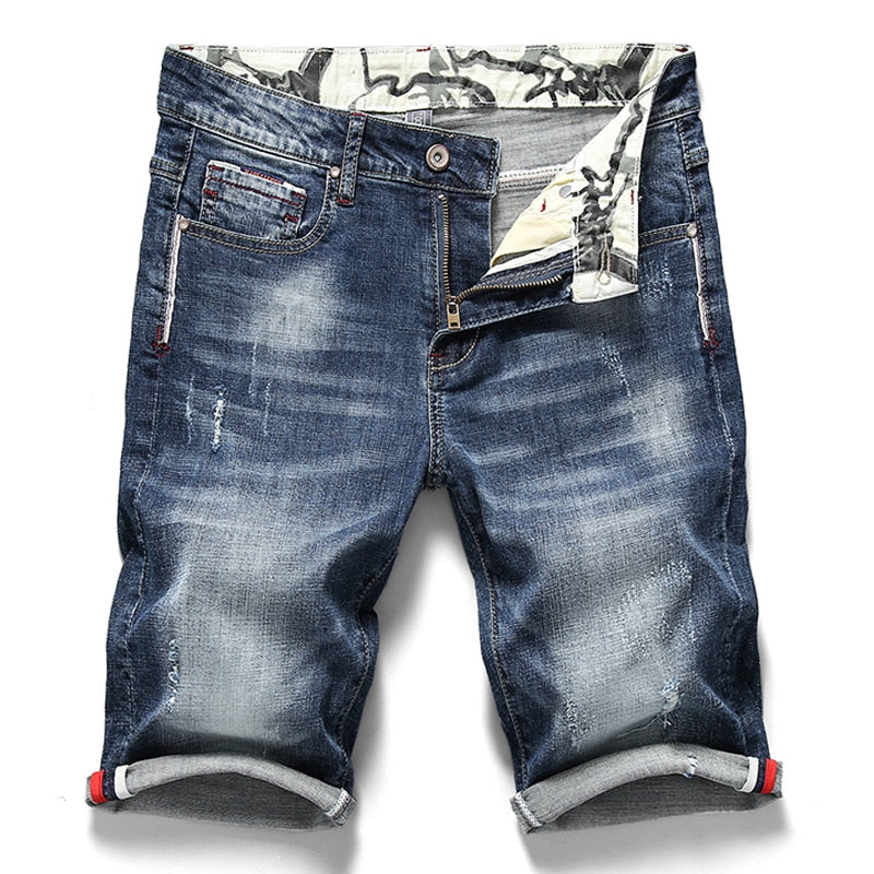 Men's Slim Fit High Fashion Denim Jean Shorts