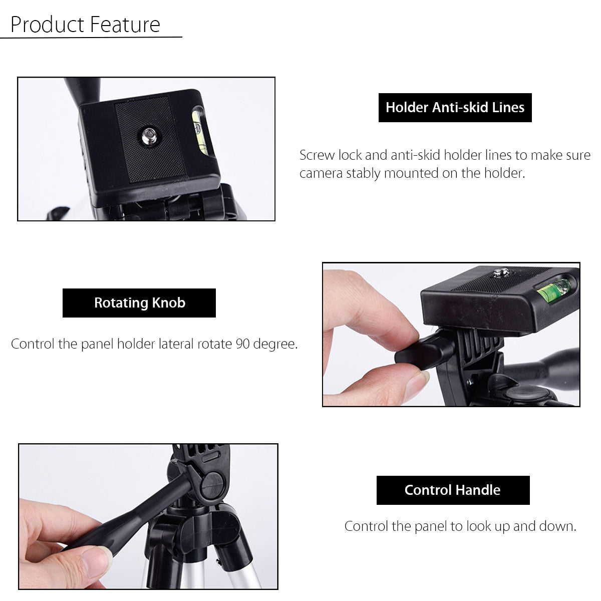 Universal Adjustable Cell Phone and Camera Tripod Mount