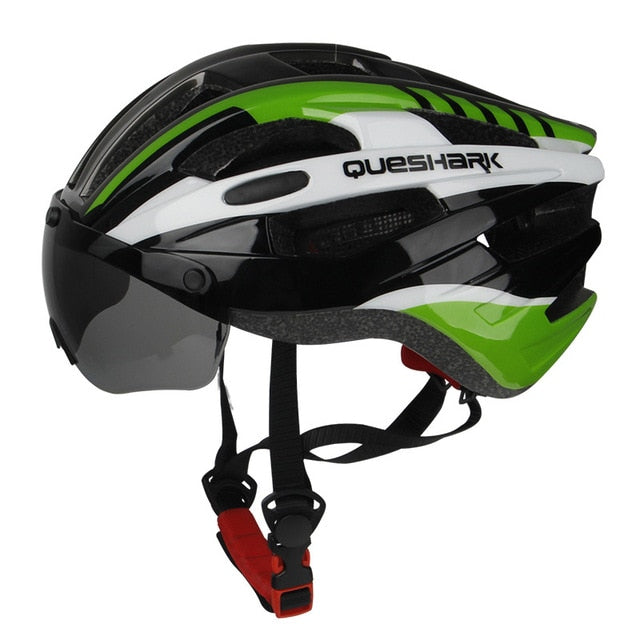 Expert Aerodynamic Breathable Cycling Helmet with Removable Wind Visor Lens
