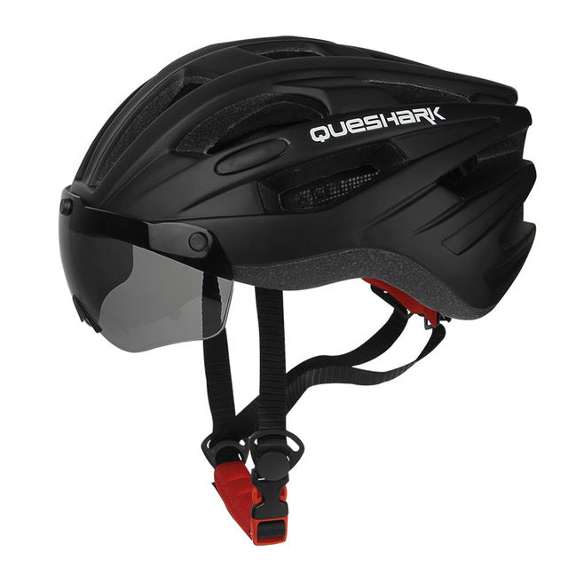 Expert Aerodynamic Breathable Cycling Helmet with Removable Wind Visor Lens