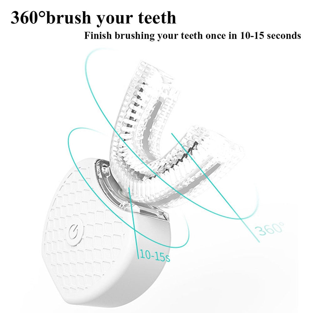 Intelligent 360 Degrees Automatic Sonic USB Charging Teeth Whitener