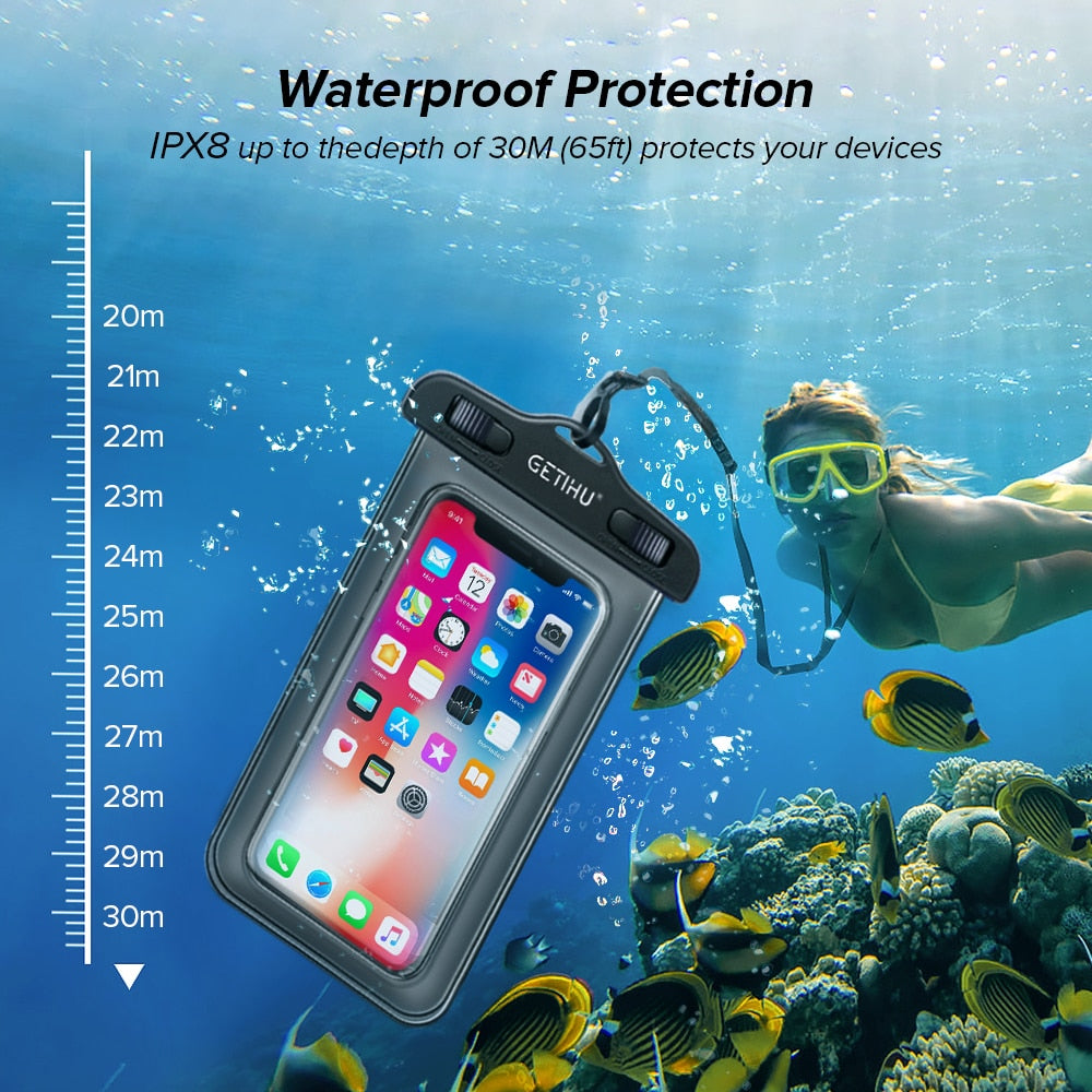 Universal Waterproof Phone Case Carrying Pouch